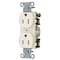 Hubbell Wiring Device-Kellems Straight Blade Receptacle, 5-15R, 15 A, 125V AC, 2 Pole, 3 Wire, Flush Mount, Grounded BR15LA - alternate 1